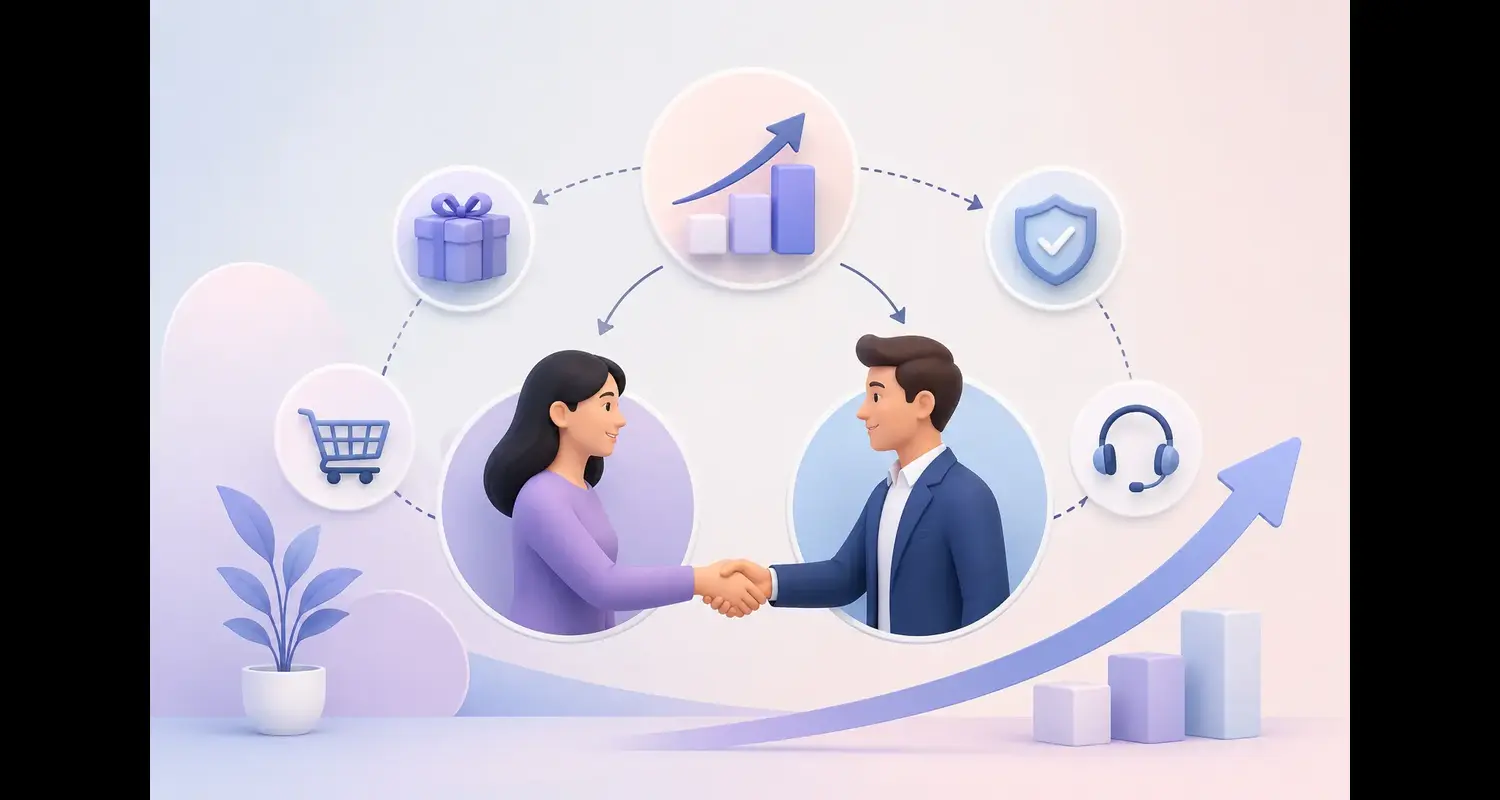 Flowchart illustrating effective upselling and cross-selling scripts for customer growth