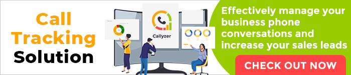 Callyzer display ad of call tracking solution